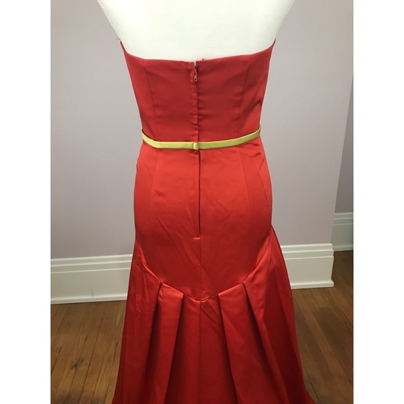 NWT ALFRED ANGELO Orange Prom Bridesmaid Dress - Picture 4 of 4
